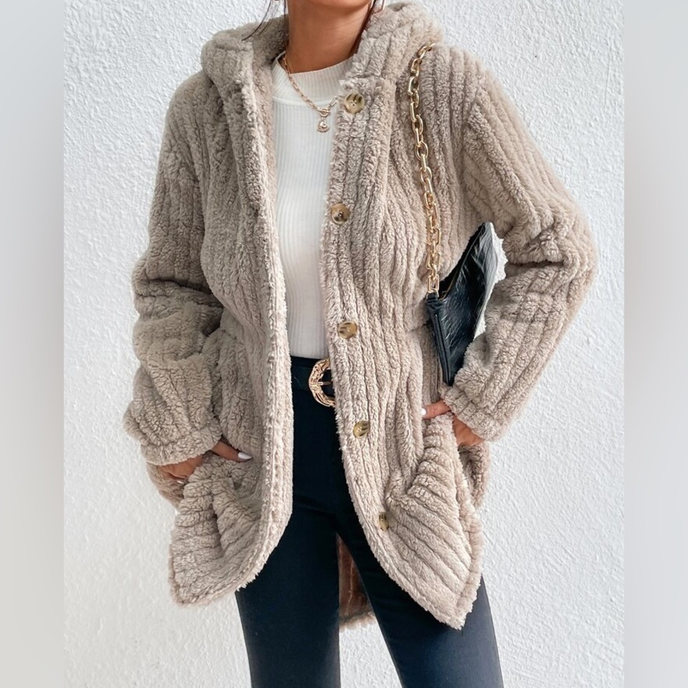 Cozy Tan Women's Jacket - Picture 2 of 5